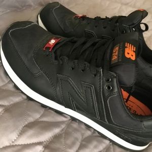 New Balance Mens' 574 Leather Tennis Shoe